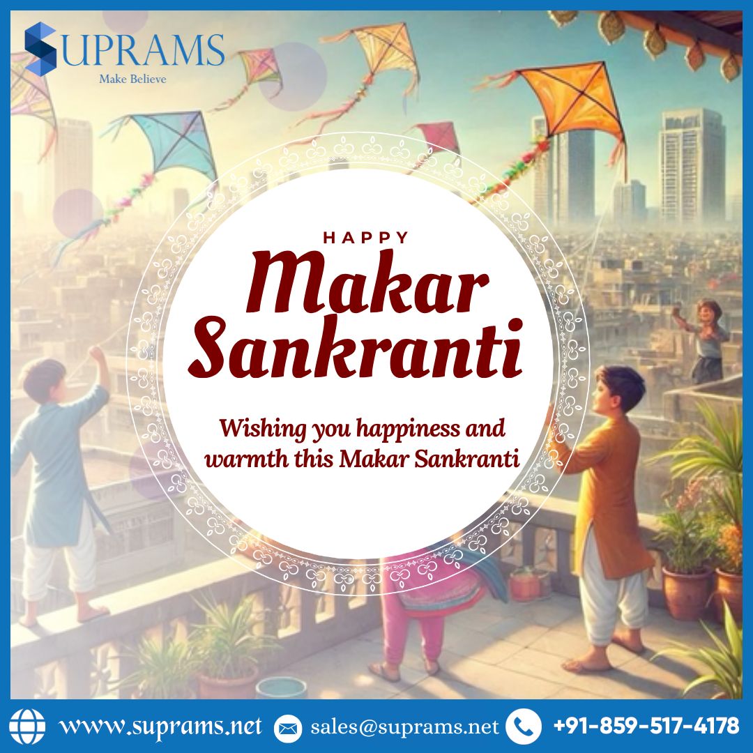 suprams_info's tweet photo. 🪁 Happy Makar Sankranti from Suprams! 🌞

May this festival of kites bring new hopes, positive energy, and success into your life. Wishing you warmth, happiness, and prosperity as you soar to new heights! ✨

#HappyMakarSankranti #FestiveVibes #IndianFestivals #Suprams #2026 https://t.co/p9c79xZ43L