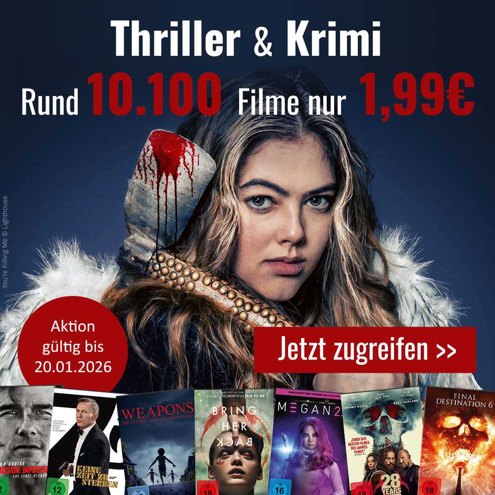✨ Wir bekommen nicht genug von Nervenkitzel, brisanten Fällen und überraschenden Wendungen. Das zeigen schon die vielen Thriller und Krimis in unserem Sortiment: 10.100 Titel! Sie alle gibt es ab sofort für 1,99 € im Leihangebot. Nur für kurze Zeit! ▶

verleihshop.de/schnellsucherg…