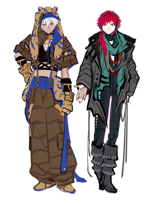 アーク見ながら描いたけどアークとあまり関係ないのになっちゃった