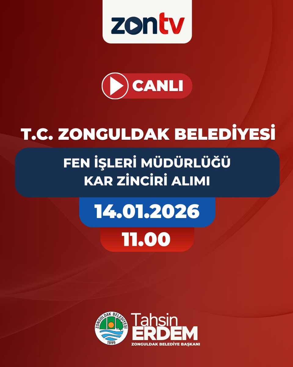 Canlı Yayın 📡

İhale canlı yayını ZonTV Instagram ve ZonTV Youtube Hesabından youtube.com/@zontv67 ‘dan izleyebilirsiniz.