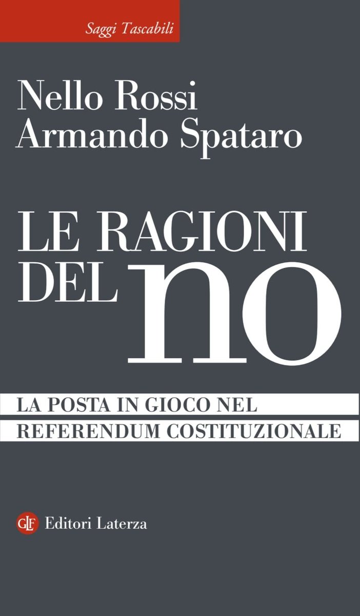 Nello Rossi, Armando Spataro
Le ragioni del no. La posta in gioco nel referendum costituzionale <a href="/editorilaterza/">Editori Laterza</a>