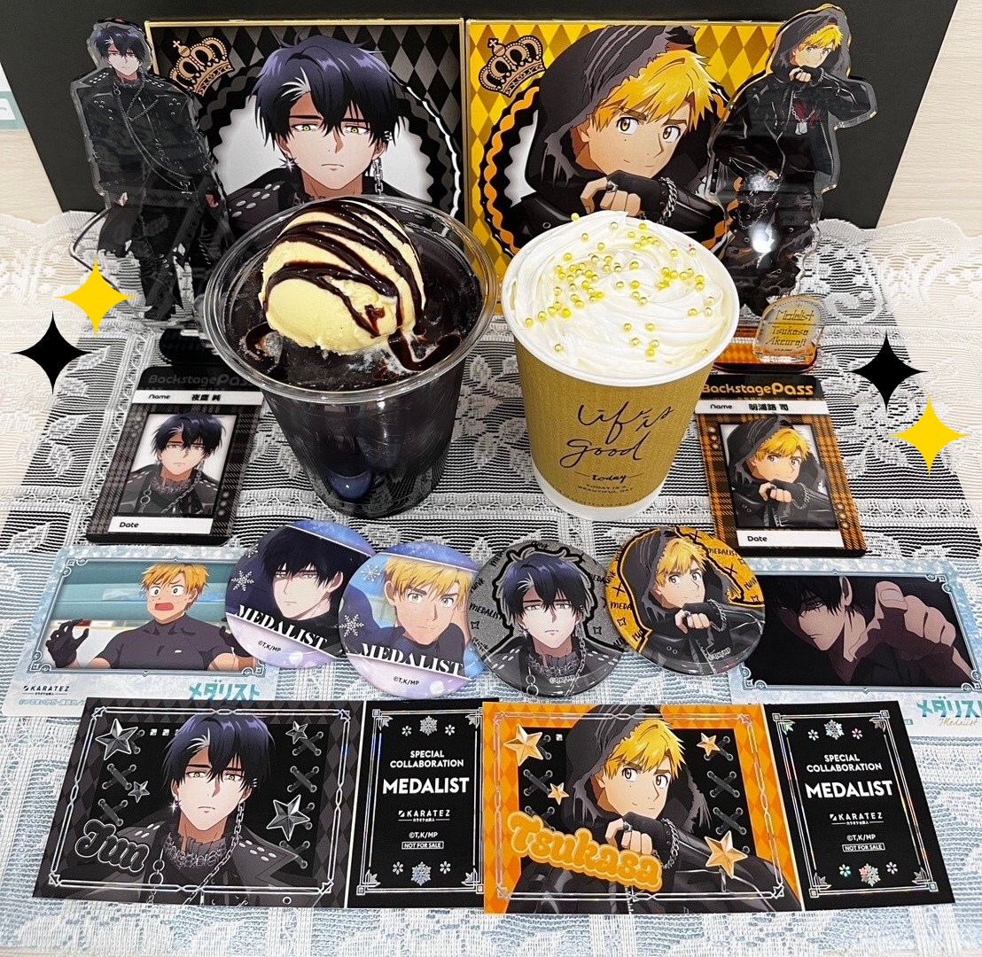 メダリスト カラオケの鉄人 カラ鉄 コラボ 缶バッジ 狼嵜光 メダリスト