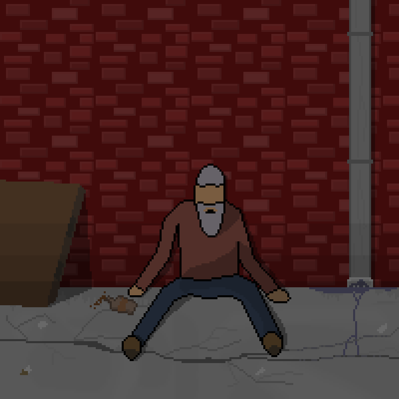 GGStatusT's tweet photo. What is this, some sort of... Homeless Crackhead Simulator...? https://t.co/i5CWdVd6A8