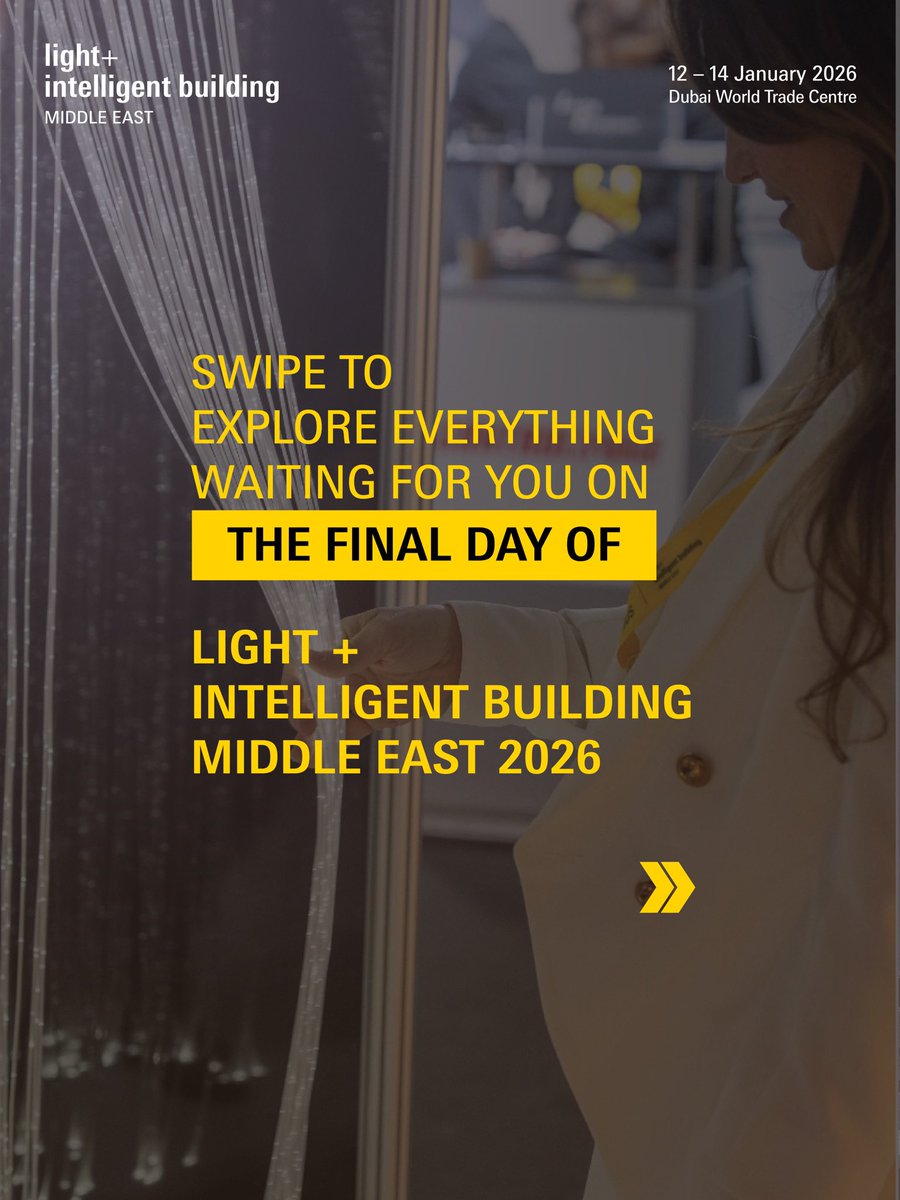 Light + Intelligent Building Middle East tweet media