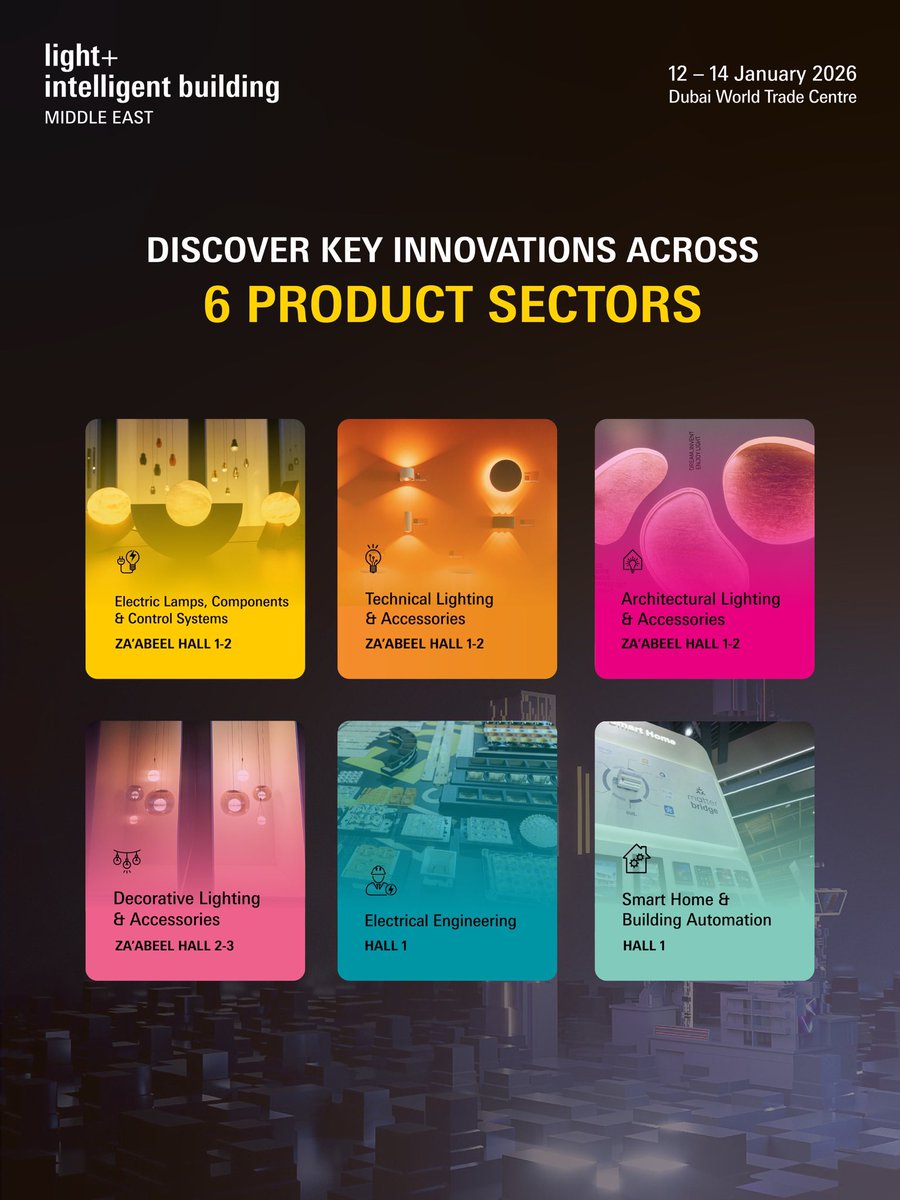 Light + Intelligent Building Middle East tweet media