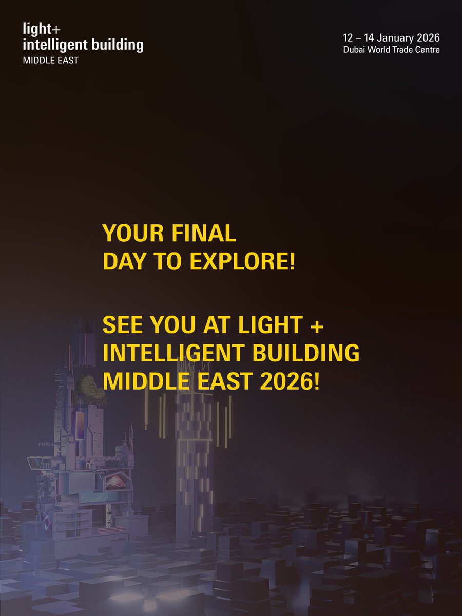 Light + Intelligent Building Middle East tweet media