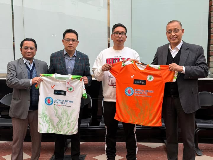 Exciting news! #NEROCA FC welcomes #Imphal Heart Institute as the official sponsor for the 11th All India Chief Minister’s Gold Cup International! #GoldCup #NerocaFC #FootballManipur <a href="/manipurfootball/">Manipur Football Players</a>