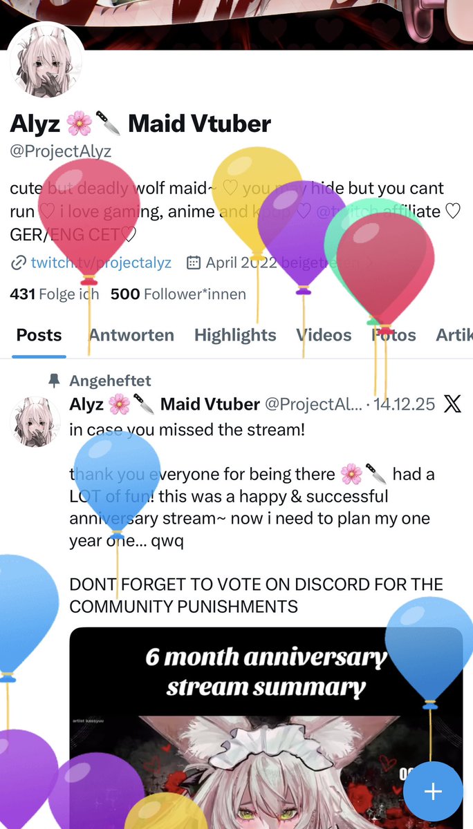 Alyz 🌸🔪 Maid Vtuber tweet media