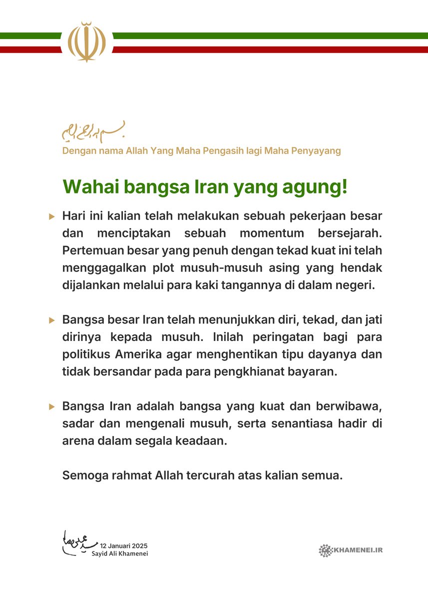 Khamenei.ir|Indonesian tweet media