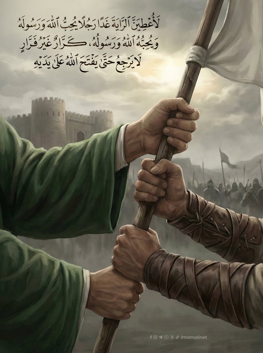 السَّلامُ عَلى قالِعِ بابِ خَيبَرَ وَالدَّاحي بِهِ في الفَضاءِ