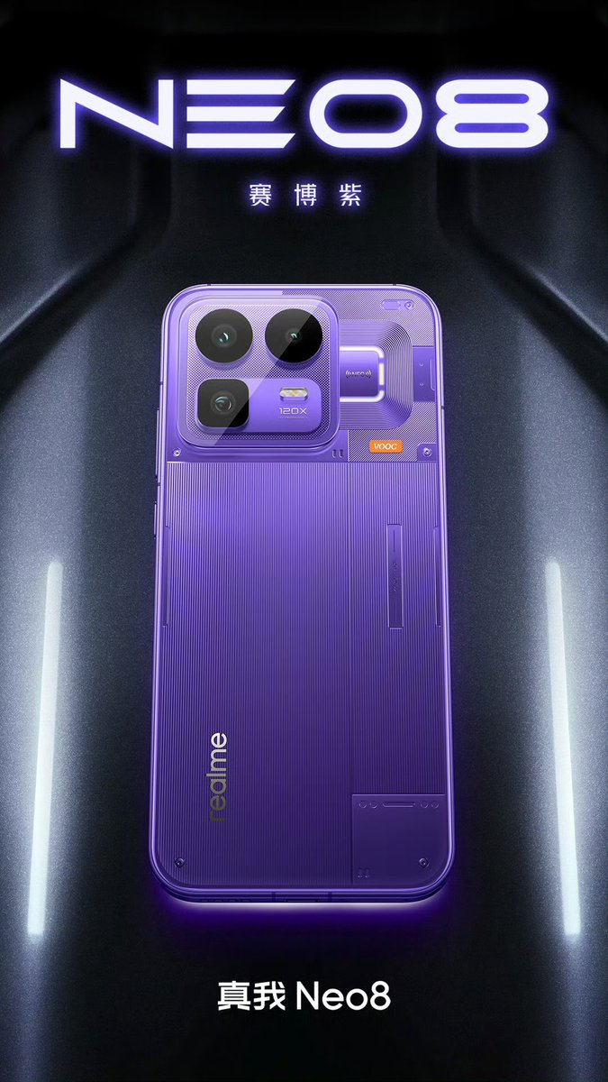 TechAlertNow's tweet image. 📱 Realme Neo8
💜 Cyber Purple
🖤 Mecha Gray
🤍 Origin White
#realme #realmeNeo8
