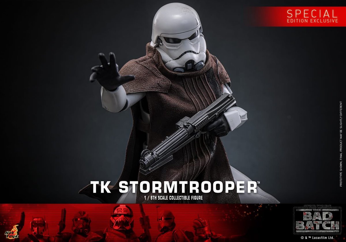 one6Update's tweet image. #HotToys announced TK Stormtrooper.

🧵1

#Sixth #SixthScale #HotToysCollectibles #ホットトイズ #actionfigures #Figures