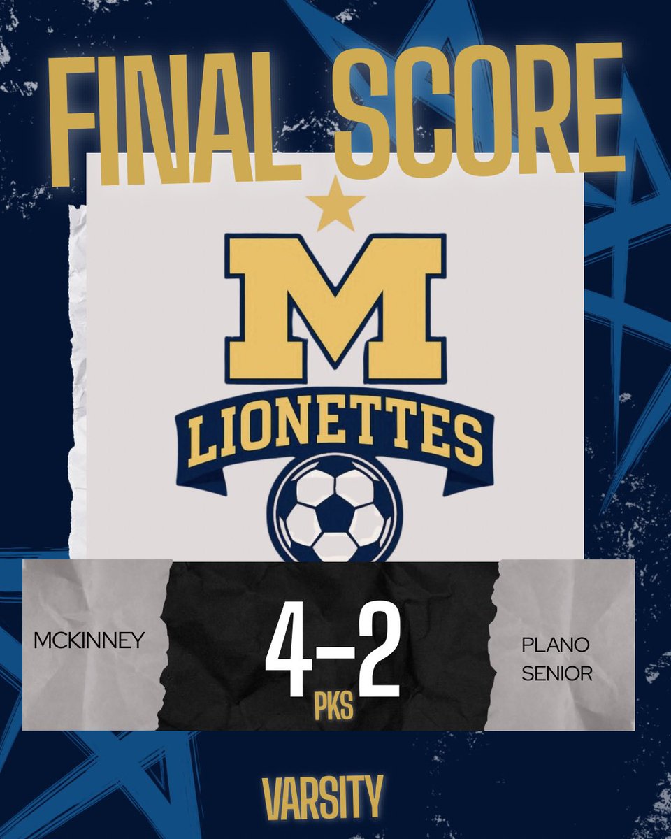 mhslionettessoc's tweet image. JV comes up short 0-1 to open district while Varsity brings home a massive dub in penalty kicks over Plano Senior. 

🎯 Kammie Kristufek
🎯 Alexis Zavala
🎯 Haylee Avila 
🎯 Olivia Dressel, game winner 

🧤 Eloisa Souza 

#DBB #GoldStandard #THE #PrideOfMcKinney