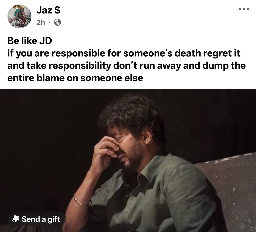 gypsy_che's tweet image. Tragedy pathi therinjum oora vitu odunadha vida kevalamana cheap aana vishayam, 'CM sir enna ena vena panikanga avangala vitrunga' nu DMK va blame pannadhu dhan. 

#5YearsOfMaster