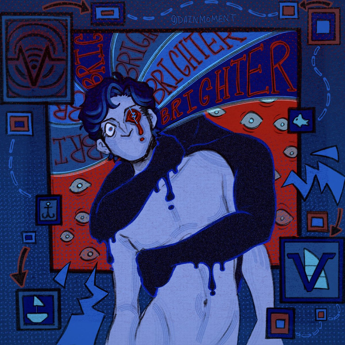 DainMoment's tweet image. fame comes at a cost #vincentwhittman #hazbinhotelfanart #voxfanart #humanvox