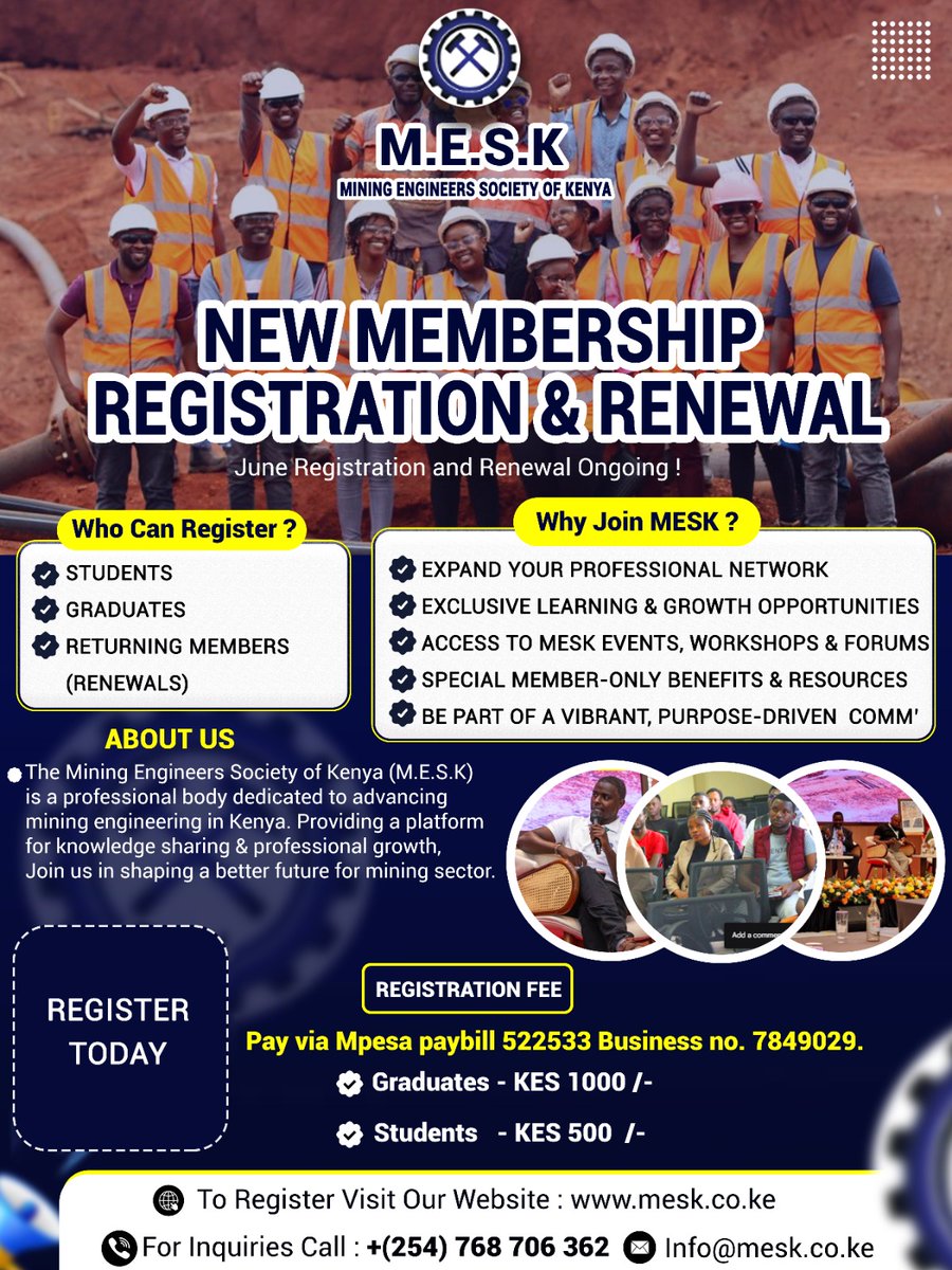 Mining Engineers Society of Kenya tweet media