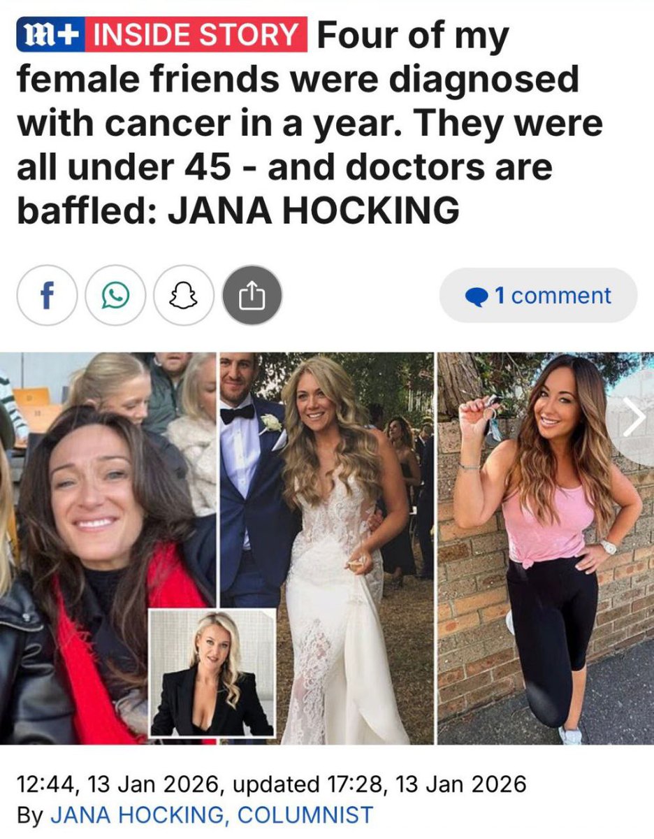 MarcoDabizzi's tweet image. "Quattro delle mie amiche sono state diagnosticate con un cancro in un anno. Tutte sotto i 45 anni - i dottori sono sconcertati".

Benvenuti nel Nuovo Normale, non vi ricordate più quello che dicevano i globalisti del WEF?

Non avrete nulla, neppure la salute.

Ve l'avevamo…