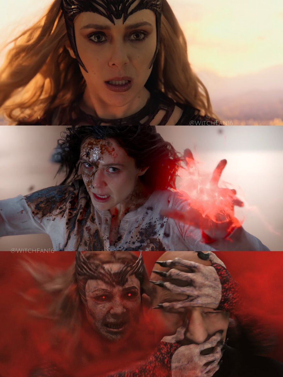 WitchFan16's tweet image. Elizabeth Olsen as the ‘Scarlet Witch’ is something else