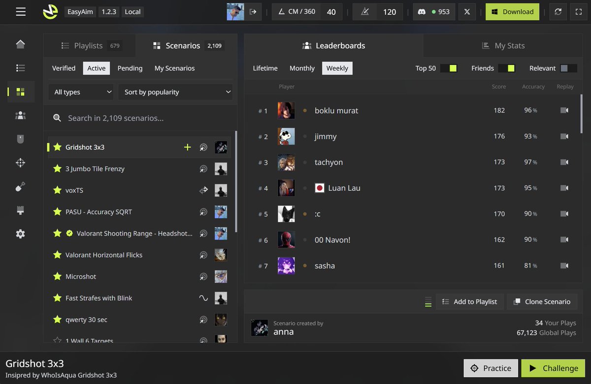 EasyAim Trainer tweet media