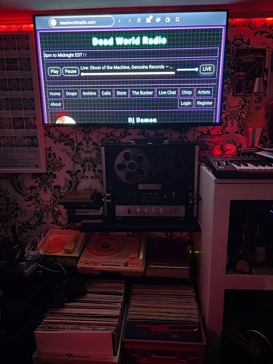 In tha lab tapped into <a href="/deadworldradio/">DEADWORLDRADIO.COM</a>