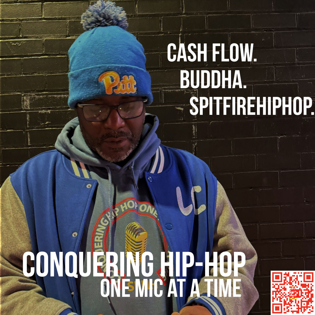 J. Sands in the Conquering Hip-Hop One Mic At A Time hoodie.

No trends.
No shortcuts.
Just real Hip-Hop.

🎤 One mic. One voice. One culture.

#ConqueringHipHop #SpitFireHipHop #IndieHipHop