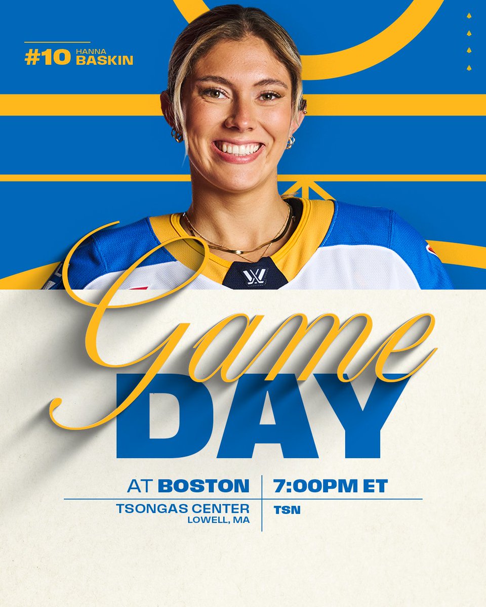 IT'S A SCEPTRES GAME DAY! 💥

🆚 <a href="/PWHL_Boston/">Boston Fleet</a> 
🕖 7:00pm ET
📍 Tsongas Center (Lowell, MA)
📺 <a href="/TSN_Sports/">TSN</a>