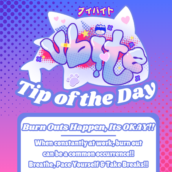 VBiteOfficial's tweet photo. ⋆˙‧₊☽ VBITE: Tip Of The Day  ☾₊‧˙⋆

Burn out happens from time to time, lovelies!!

Its nothing to be ashamed or feel bad about!! You were giving your all for just a little too long, and need a breather!!

♡ Feeling like your losing joy -> time to slow down
♡ Take a break and rethink about what excites you
♡ Breathe, relax, readjust and come back rested and ready