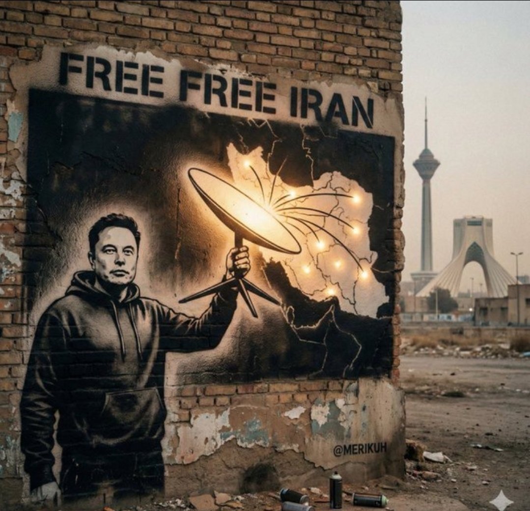 handxmm's tweet photo. @AlArabiya Iran failed to jam Starlink. Thanks, Elon Musk https://t.co/hNGRO6qaZI