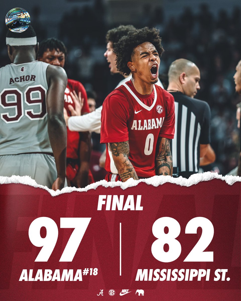 AlabamaMBB's tweet photo. Back in the W column.

#RollTide | #BlueCollarBasketball https://t.co/v689KONgMz