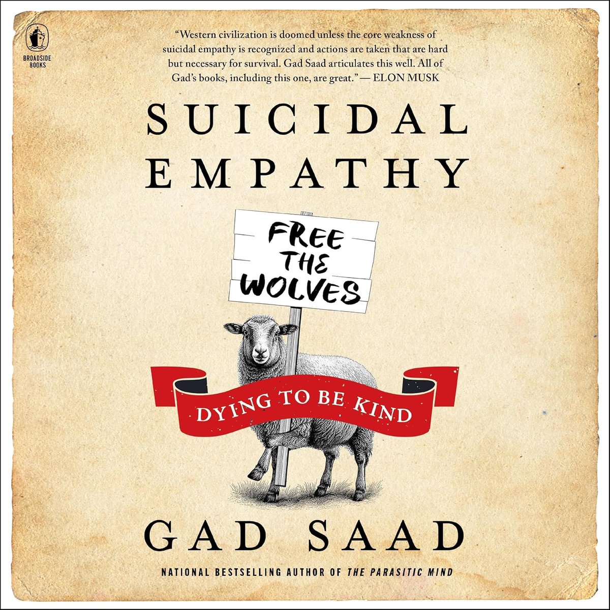 GadSaad's tweet image. One is a vaccine for your cognitive system; the other for your affective system.  When taken in tandem, they offer full inoculation against lobotomized degeneracy with zero side effects.  Pre-order Suicidal Empathy now!