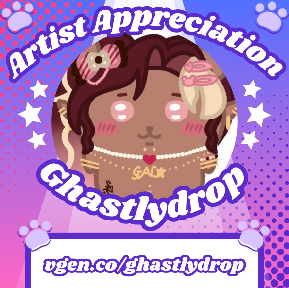 ⋆˙‧₊☽ VBite: Artist Appreciation 💜 ☾₊‧˙⋆

Wanna get some of amazingly cute pieces? 

Whether that be through becoming a little fruity or by getting the cutest reactive?

We recommend checking out the lovely, <a href="/ghastlydrop/">Ghastlydrop💕ENVtuber 𓆩ꨄ︎𓆪</a>!! 

They are amazing to work with, and will get
