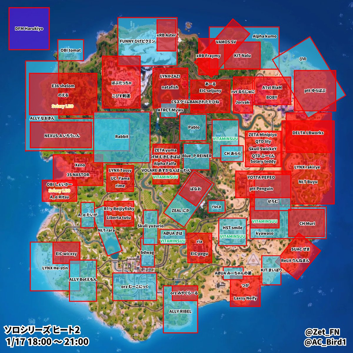 ソロシリーズヒート分け更新版

変更あればこちらのリプ欄にお願いします！

151/200　　　w/<a href="/AC_Bird1/">gents Bird🕊️</a>