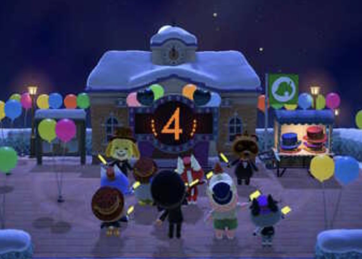 We had to watch the New Year’s Eve countdown on animal crossing since no one had live TV at the function