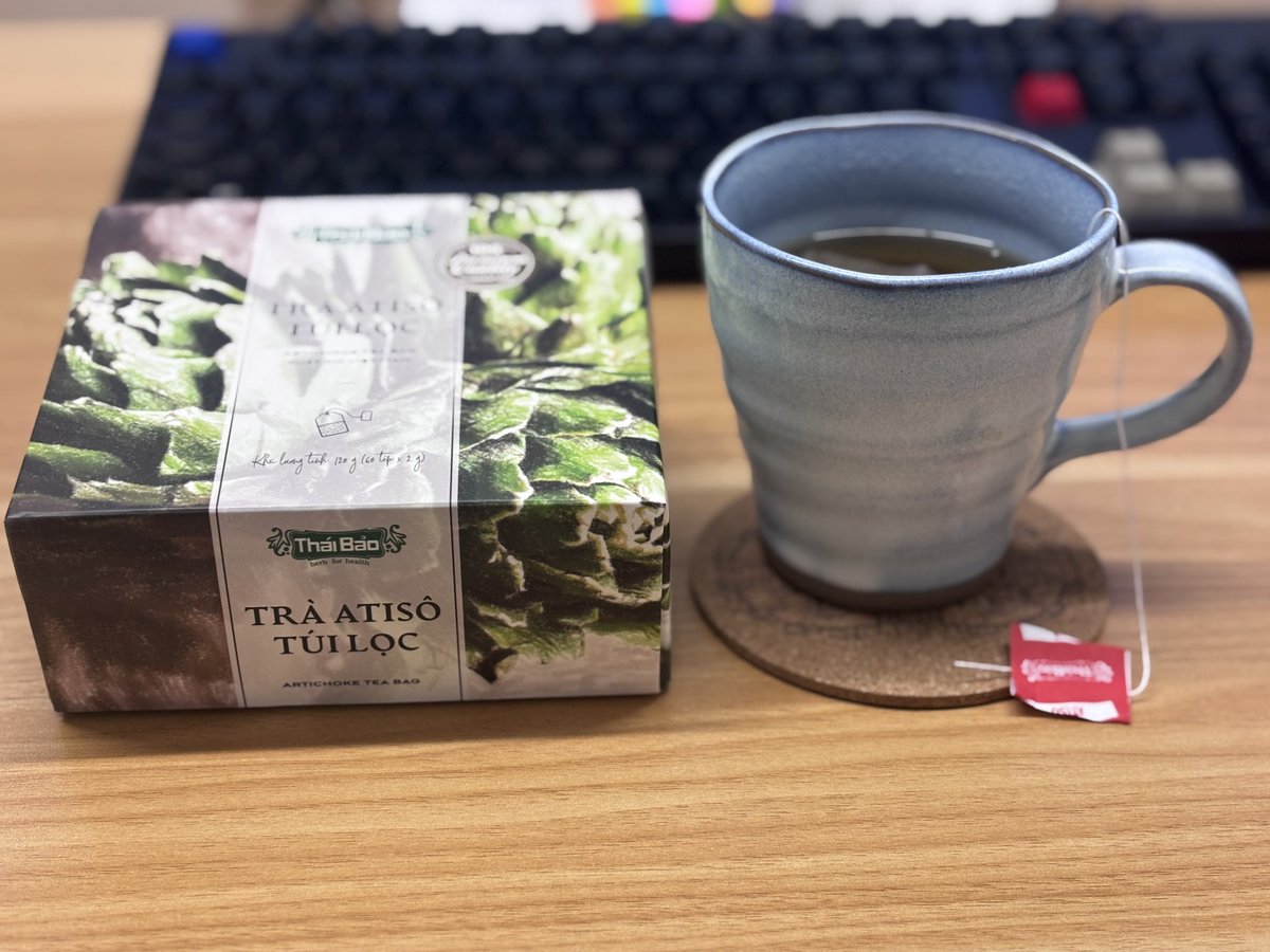 ベトナムのおみやげのアーティチョークティー、ほのかに甘くて体に良さそうでしかない
