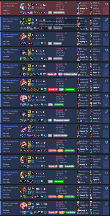 Xemon_'s tweet image. Fin de la win streak à une game des 500...