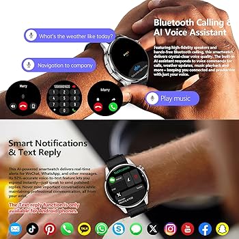 BdSuitable's tweet image. Smart Watch for Men Built-in GPS(Answer/Make Call/Text), 1.46" AI Smartwatch for Android Phones/iPhone, 100+ Sport Mode Fitness Tracker with Health/Sleep Monitor, Compass/Barometer/Altitude(2 Straps), Price-$43.99
Buy Now-amzn.to/4qQqJyP