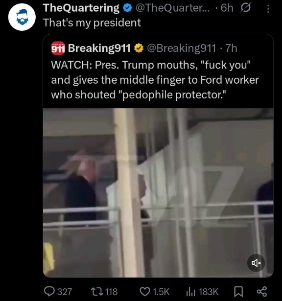 CocoaFox023's tweet image. Your president is a pedophile