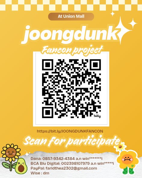 📣 𝗝𝗢𝗢𝗡𝗚𝗗𝗨𝗡𝗞 𝗙𝗔𝗡𝗖𝗢𝗡 𝗟𝗘𝗗 𝗣𝗥𝗢𝗠𝗢𝗧𝗜𝗢𝗡 𝗣𝗥𝗢𝗝𝗘𝗖𝗧

Dungjangs,

Fanbases are coming together for a special LED promotion in support of JoongDunk Fancon! 

The LED will be displayed from April 1 to April 7, lighting up the screen to show our love and