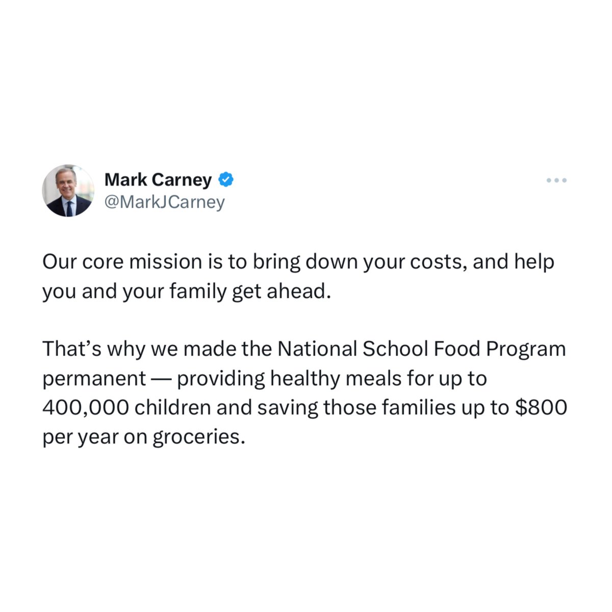 6ixbuzztv's tweet image. PM Mark Carney says his government’s “core mission is to bring down your costs, and help you and your family get ahead”