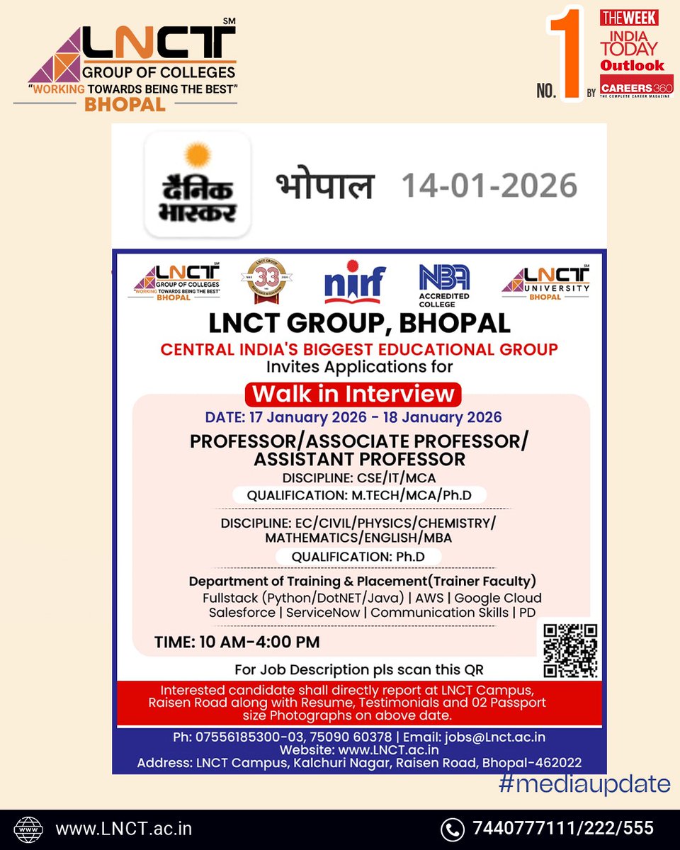 LNCT Group of Colleges tweet media