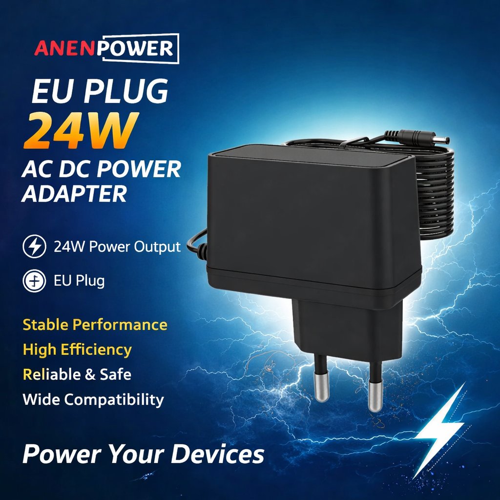 anenpower's tweet photo. Reliable power makes the difference. ⚡

Our EU Plug 24W AC/DC Power Adapter delivers stable output, high efficiency, and dependable performance for everyday electronic applications. Compact design. Consistent quality. 

#PowerAdapter #ACDCAdapter  #PowerSupply #ANENPOWER https://t.co/ZcXs5XIpLR