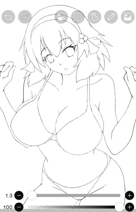 リエルちゃん途中 次はいよいよ下着の装飾…がんばるよ