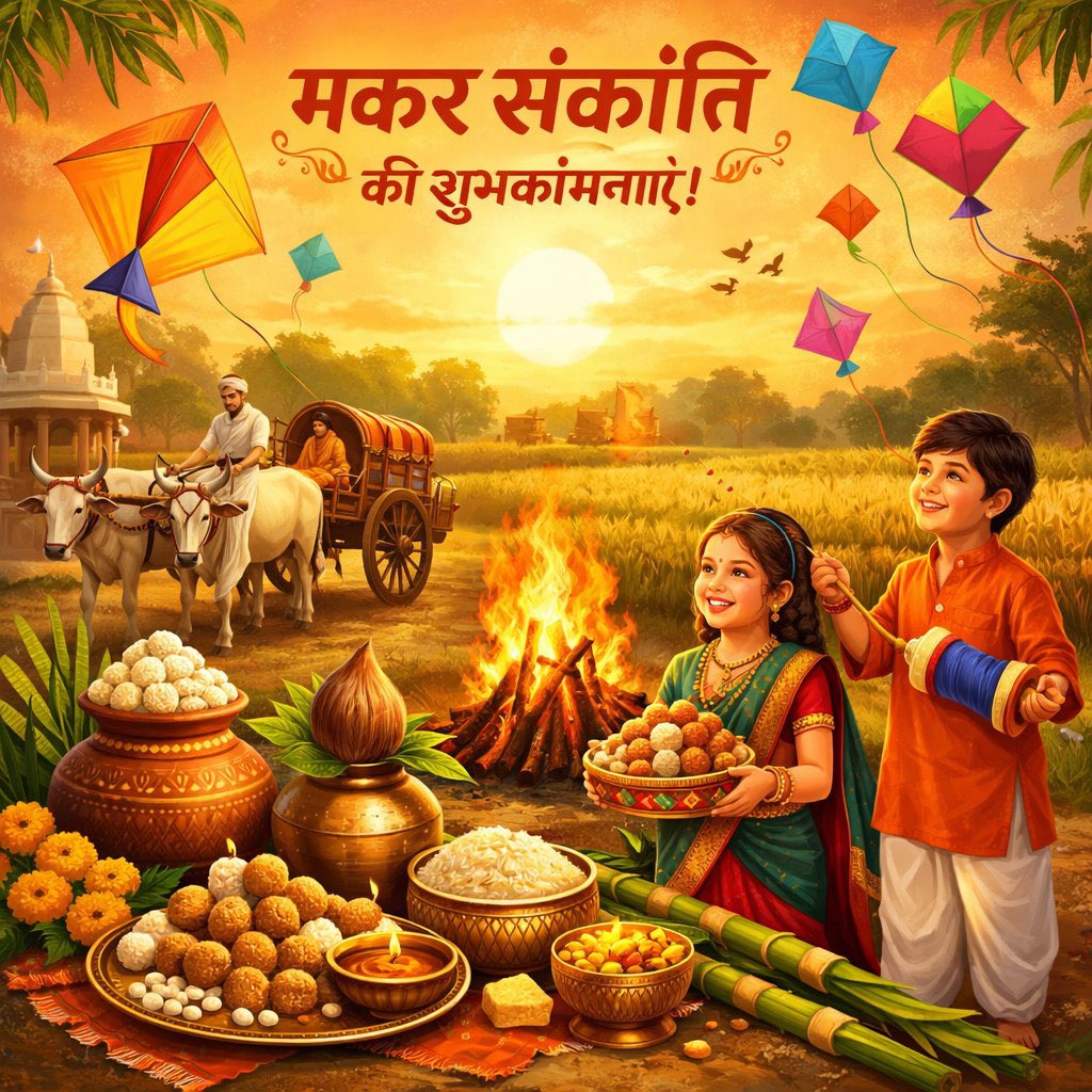 mguptabjp's tweet photo. सूर्यदेव की आराधना, ऋतु परिवर्तन और नव ऊर्जा का संदेश लेकर आता है मकर संक्रांति का पावन पर्व। यह शुभ अवसर आपके जीवन में स्वास्थ्य, समृद्धि, तेज, संतुलन और सकारात्मक चिंतन का संचार करे। सभी को हार्दिक मंगलकामनाएँ।🙏
#मकर_संक्रांति #MakarSakranti #PongalSpecial26 https://t.co/n9mDcnZZxE