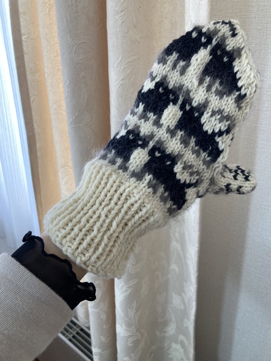 hidamari_knit's tweet image. #Miknits  #ladycat 
左手完成しました〜🤗
え、かわいい、かわいすぎる
(,,,・-・,,,)➳♥ｷｭﾝ
ちょっと寄り道してから右手編みます🤭