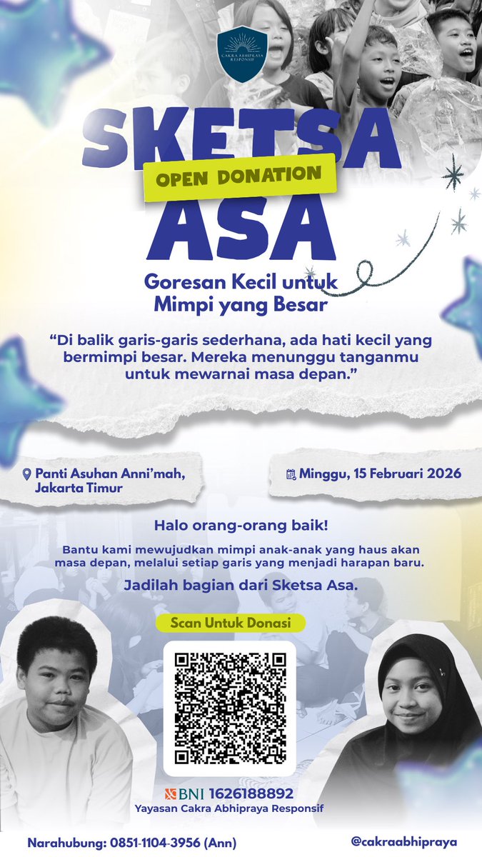 wonpilfancc's tweet image. [HELP RT]

Hii guysss hiii temen2 mutualkuu tersayaaang! 🍀❤️

Aku mau ngajak temen2 dan mutual disini untuk berbagi senyum dan semangat bersama adik-adik panti asuhan melalui acara yg diselenggarakan oleh Cakra Abhipraya Responsif (instagram.com/cakraabhipraya) di bawah ini. Kalau…