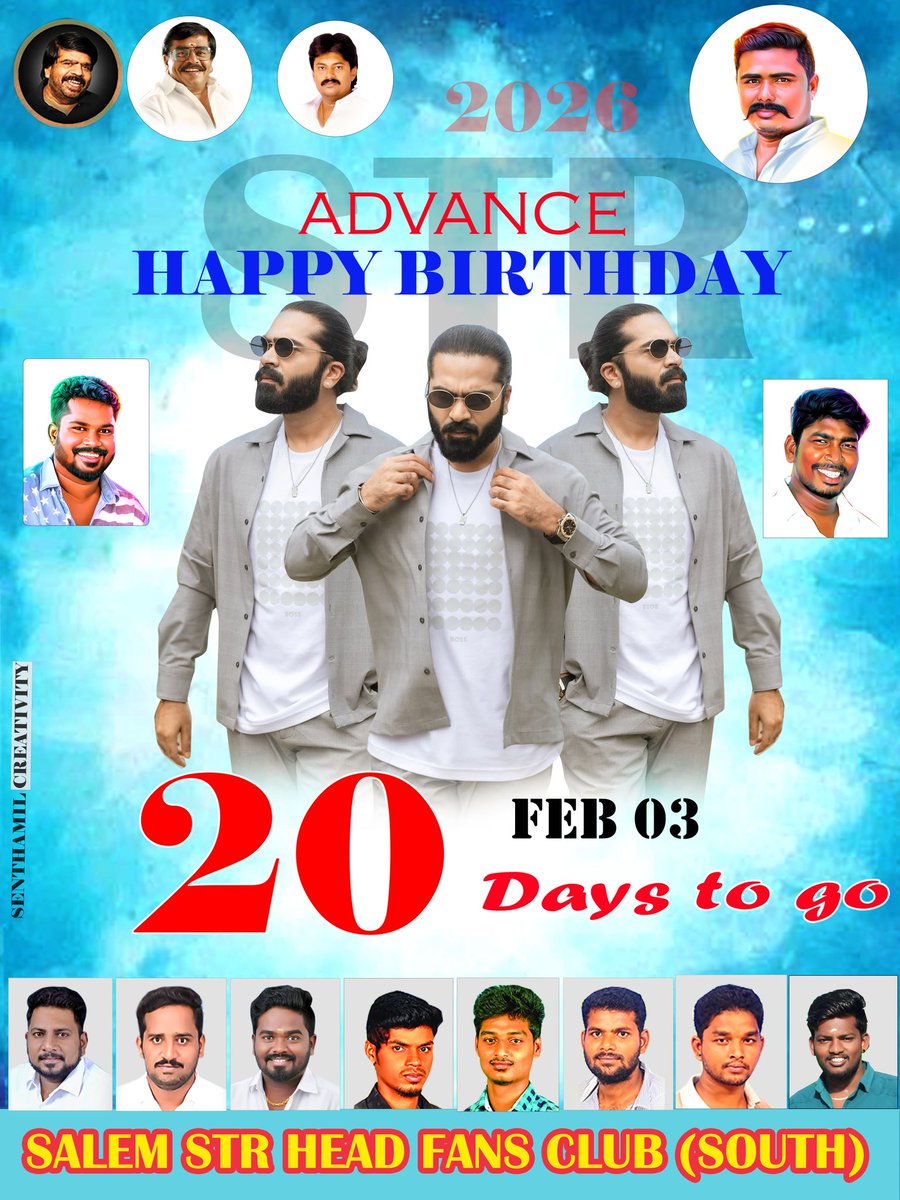 Kavi_King_Chola's tweet photo. 20 Days To Go #STR #BIRTHDAY @SilambarasanTR_ @AllIndiaSTRfc @vasansamraj1 @TesingVasu https://t.co/h7F9HgVI3i