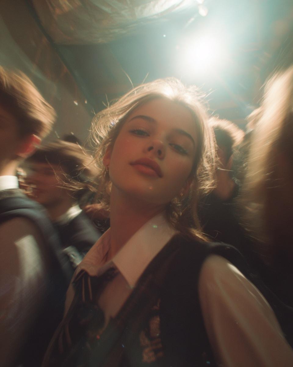 This style captures ultra-realistic, candid moments with a focus on dramatic lighting and textures, emulating a paparazzi aesthetic.