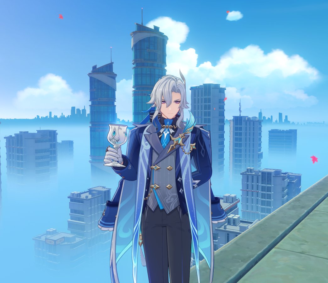 HigherRisk_'s tweet image. if someone sent me this screenshot in 2023 n told me it was actually taken in genshin unedited i wouldnt believe it 😭