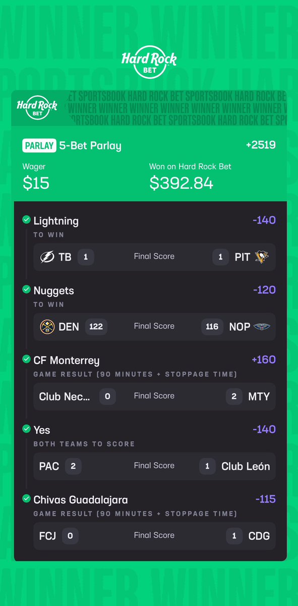 $15 -> $392 once again