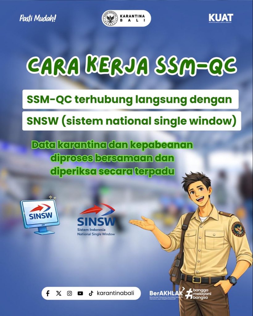 Hallo Sobat Karantina...
Siapa nih yang belum kenal SSm-QC???
Yuk kenalan dulu...

#badankarantinaindonesia 
#karantinabali